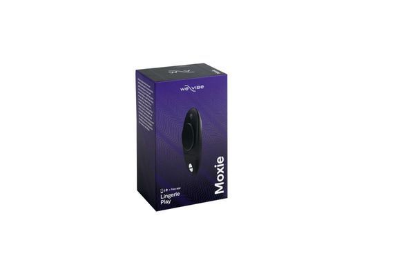 Смарт-вибратор у трусики We-Vibe Moxie Satin Black с пультом ДУ