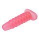 Большая анальная пробка&nbsp;Chisa&nbsp;Hi-Rubber Chubby Anal Plug Pink