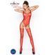 Бодістокінг Passion BS034 red, комбінезон, імітація боді і панчох, Червоний