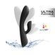 Вибратор-кролик с подогревом Dorcel FLEXI RABBIT BLACK, гибкий ствол