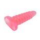Большая анальная пробка&nbsp;Chisa&nbsp;Hi-Rubber Chubby Anal Plug Pink