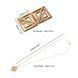 Зажимы для сосков с тяжелой подвеской LOCKINK Adjustable Nipple Clamps with Heavy Pendant - Golden