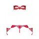 Набор маска+наручники+стринги Obsessive Hetea 3 pcs set red S/M