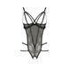 Боди монокини с открытой грудью VALERY BODY black XXL/XXXL - Passion Exclusive