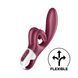 Вибратор-кролик Satisfyer Touch Me Red, двойной отросток, 3 мощных мотора