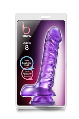 Фаломітатор реалістичний B Yours Blush, фіолетовий, 23 х 4.3 см