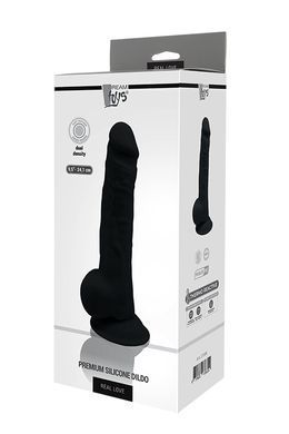 Фалоімітатор термоактивний REAL LOVE 9.5, Black