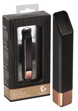 Вибратор Rocks Off Bamboo Noir Gold, Черный/золотистый