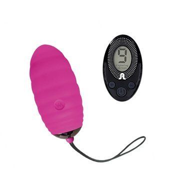 Виброяйцо Adrien Lastic Ocean Breeze Pink с пультом ДУ, 10 режимов работы, Розовый