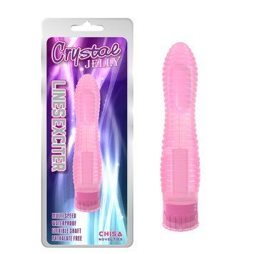 Вибратор&nbsp;Chisa&nbsp;Crystal&nbsp;Jellie&nbsp;Lines&nbsp;Ex Pink
