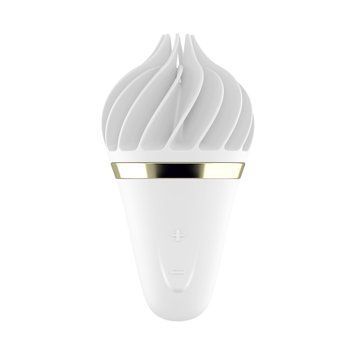 Мороженка спиннатор Satisfyer Lay-On - Sweet Temptation White/Gold