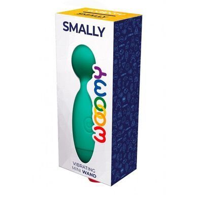 Мінівібромасажер Wooomy Smally Mini Wand Turquoise, Бирюзовый