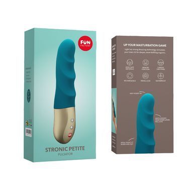 Минипульсатор Fun Factory STRONIC PETITE deep sea blue, 8 режимов, подходит для начинающих