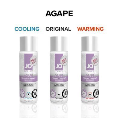 Розігрівальна змазка System JO AGAPE &mdash; WARMING (60 мл) без гліцерину, гліколю та парабенів