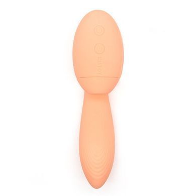 Вакуумный вибратор Kistoy Tina Mini Orange, вагинально-клиторальный, Оранжевый