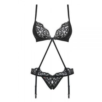 Боді Laluna crotchless Teddy black S / M