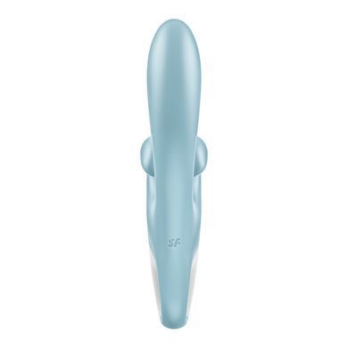 Вибратор-кролик Satisfyer Touch Me Blue, двойной отросток, 3 мощных мотора