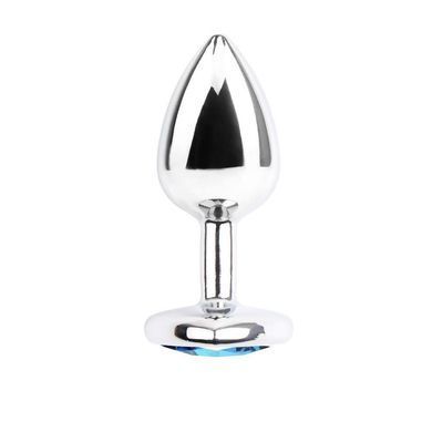 Анальна пробка з каменем Chisa HI-BASIC heart gem anal plug