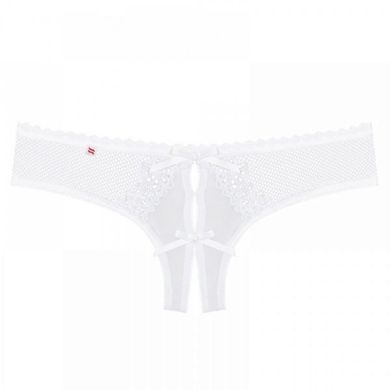 Комплект открытая грудь Obsessive ALABASTRA Set S/M белый