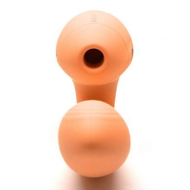 Вакуумный вибратор Kistoy Tina Mini Orange, вагинально-клиторальный, Оранжевый