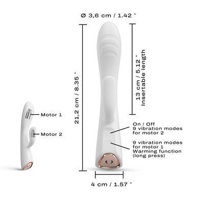 Вібратор-кролик Dorcel FLEXI RABBIT WHITE