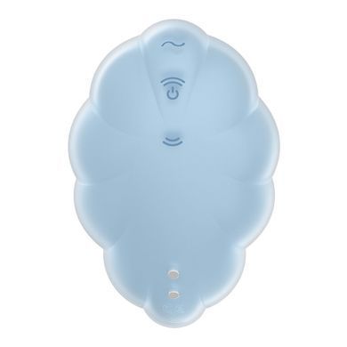 Вакуумный стимулятор с вибрацией Satisfyer Cloud Dancer Blue