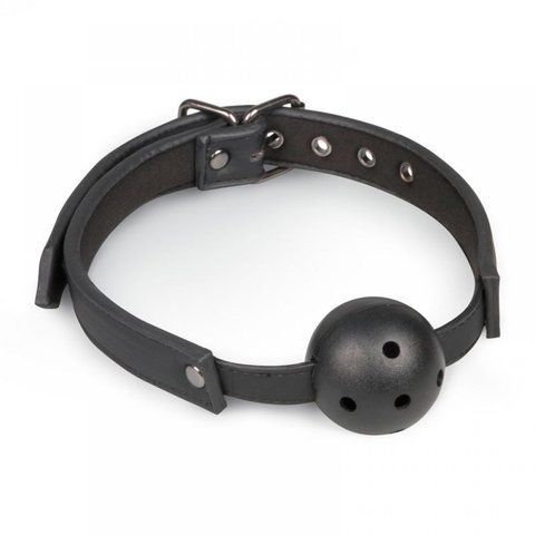 Кляп&nbsp;Ball&nbsp;Gag&nbsp;With&nbsp;PVC&nbsp;Ball&nbsp;-&nbsp;Black&nbsp;Easytoys, Черный