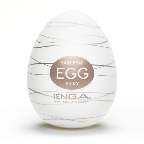 Мастурбатор яйцо Tenga Egg Silky (Нежный Шелк), Белый