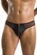 Чоловічі сліпи на блискавці Passion Slip Timmy L/XL, чорні, екошкіра, сітка