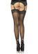 Leg Avenue Stockings Rhinestone backseam OS Black