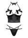 Комплект Obsessive Delishya set 2-pcs black L/XL