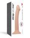 Насадка для страпона Strap-On-Me Dual Density Dildo Flesh M, диаметр 3,3см, двухслойная, гибкая, Телесный