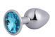 Анальна пробка з каменем Chisa HI-BASIC heart gem anal plug