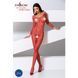 Бодистокинг с крупной сеткой Passion BS077 red