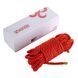 Мотузка для шибарі LOCKINK SEVANDA Shibari Pratice Rope Red, 8 метрів