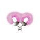 Наручники металеві Adrien Lastic Handcuffs Pink з рожевою пухнастою обробкою, Рожевий