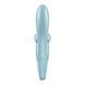 Вибратор-кролик Satisfyer Touch Me Blue, двойной отросток, 3 мощных мотора