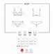 Комплект Obsessive 853-SET-3 2 pcs set red L/XL