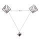 Зажимы для сосков с тяжелой подвеской LOCKINK Adjustable Nipple Clamps with Heavy Pendant - Grey