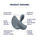 Анальная вибропробка Satisfyer Booty Absolute Beginners 2, для начинающих, вводная часть 3,5 см