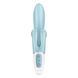 Вибратор-кролик Satisfyer Touch Me Blue, двойной отросток, 3 мощных мотора