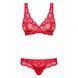 Комплект Obsessive 853-SET-3 2 pcs set red L/XL