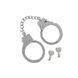 Наручники з камінням Taboom Luxury Bondage Essentials металеві, сріблясті