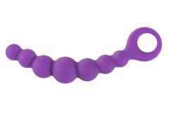 Анальний стимулятор Alive Bubble Chain, силікон, макс. діаметр 3 см, Фиолетовый