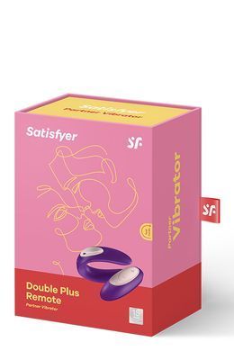 Вібромасажер для пар Satisfyer Partner Plus Remote Couple's, фіолетовий