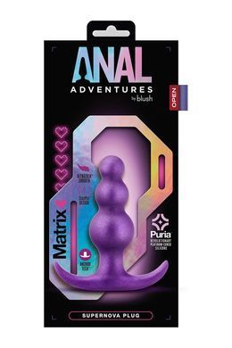 Анальная пробка, фиолетовая ANAL ADVENTURES MATRIX SUPERNOVA PLUG