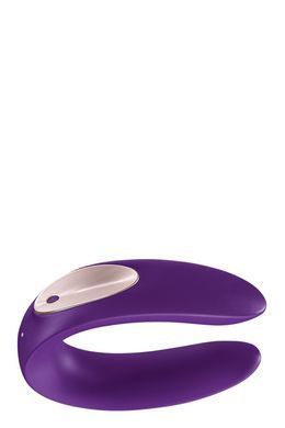 Вібромасажер для пар Satisfyer Partner Plus Remote Couple's, фіолетовий