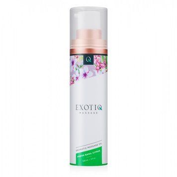 Масажна олія Exotiq Massage Oil Basil Citrus з ароматом Базиліка та Цитрусів, 100 мл