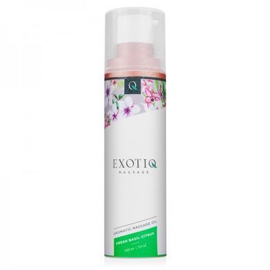 Масажна олія Exotiq Massage Oil Basil Citrus з ароматом Базиліка та Цитрусів, 100 мл
