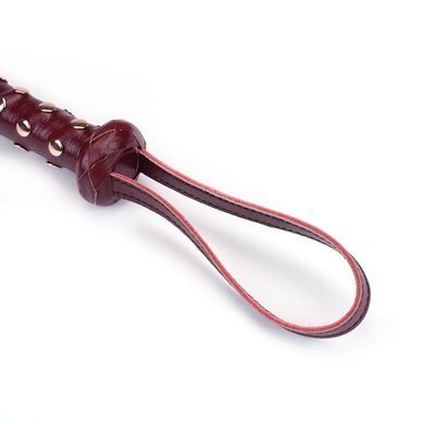 Флогер Liebe Seele Wine Red Studded Flogger, натуральная кожа
